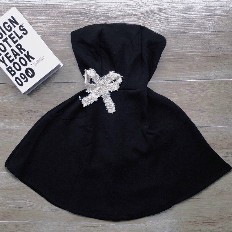 Đầm cúp ngực nơ xoè - CarotShop