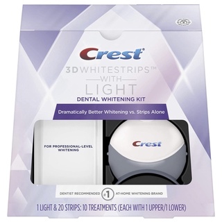 Đèn chiếu làm trắng răng Crest light kèm 20 miếng dán trắng răng USA