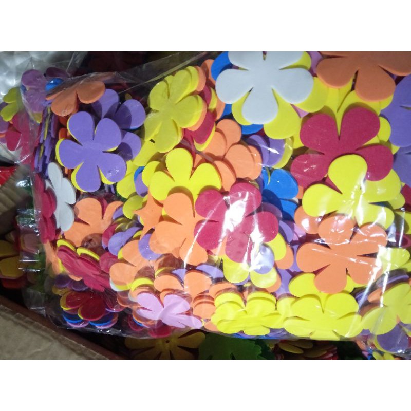 Hoa xốp 5cm 100 bông