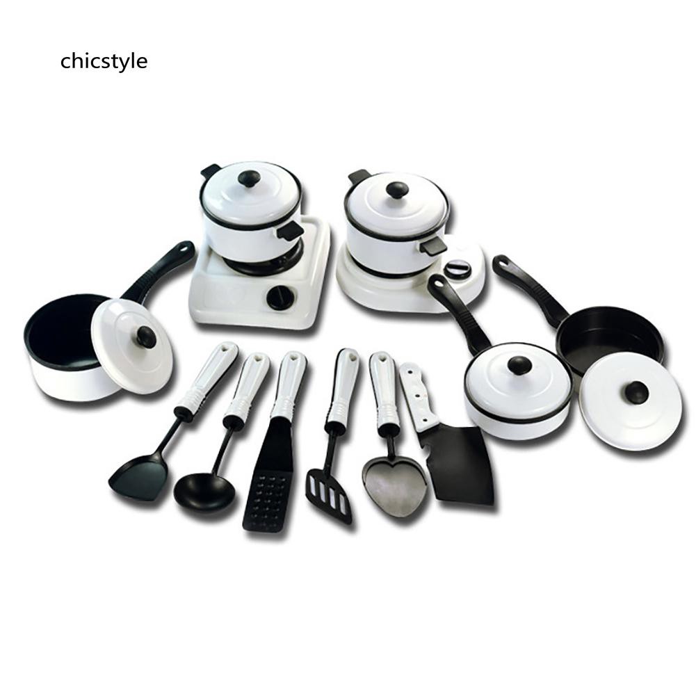 Set nồi xoong chơi đồ hàng 13 món cho bé