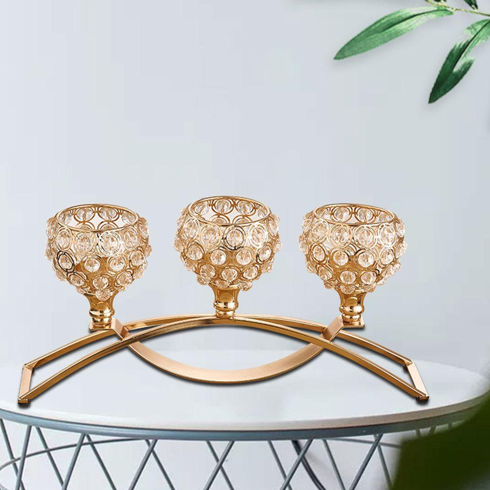 Jane 3 Cánh Tay Nến Candelabras Mới Lãng Mạn Trang Trí