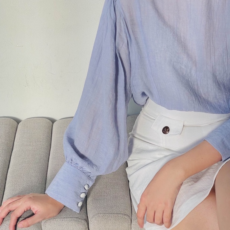 Áo Fabric Holic tay dài cổ trụ
