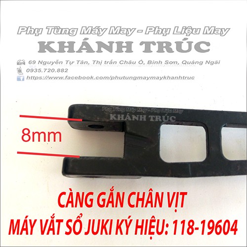 Càng gắn chân vịt máy may Vắt sổ JUKI MO2500 MÁY MAY CÔNG NGHIỆP