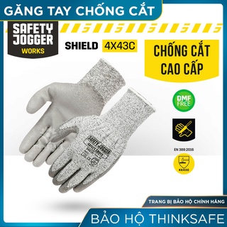 Găng tay chống cắt cấp độ 5 Jogger Thinksafe, bao tay bảo hộ lao động đa dụng, phủ PU lòng bàn tay - S thumbnail