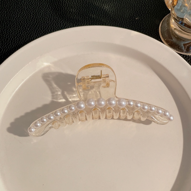 Kẹp tóc càng cua đính lông xù phong cách Hàn Quốc nữ tính