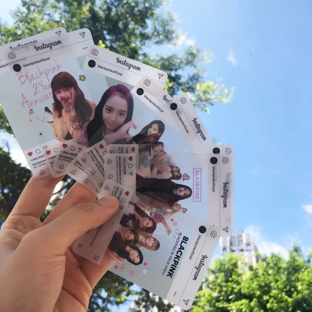 Card trong instagram BTS/BT21 Blackpink 8 tấm