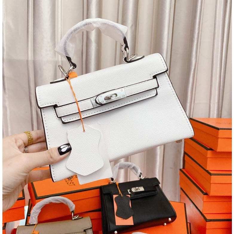 Túi Xách Nữ hm kelly size 19 TẶNG KHĂN LỤA | BigBuy360 - bigbuy360.vn