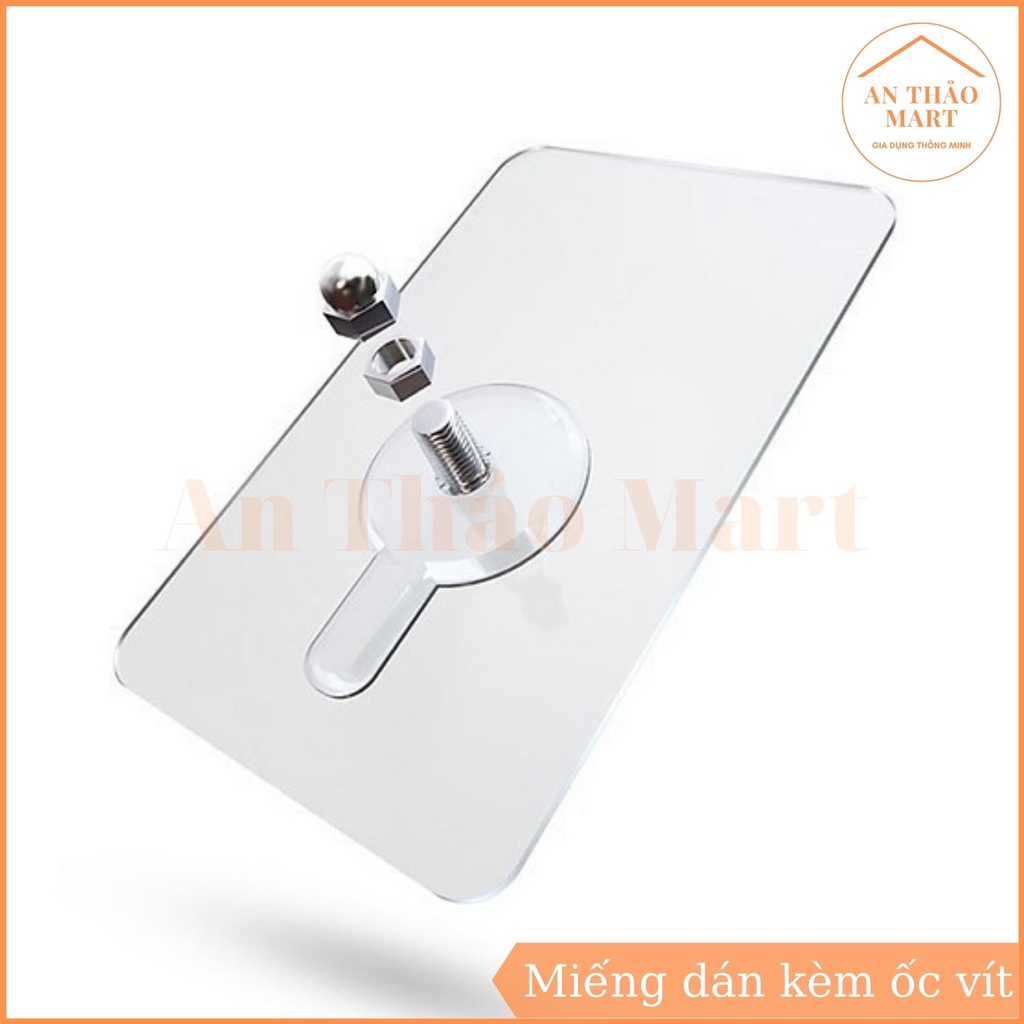 Miếng Dán Tường Kèm Ốc Vít Để Treo Đồ, Gắn Giá, Kệ Nhà Tắm