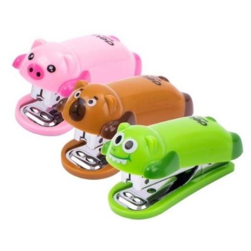 Bấm Kim Số 10 Deli Mẫu Thú Dễ Thương Kèm Hộp Kim