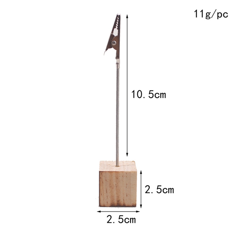 Bộ 10 đế với kẹp kiểu cá sấu giữ thẻ thông tin/ giấy ghi chú đa năng cho tiệc cưới