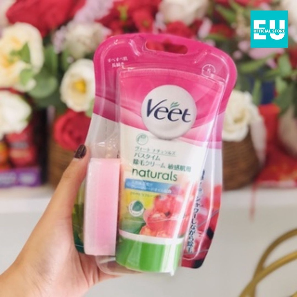 Kem tẩy lông Veet Natural Nội địa Nhật