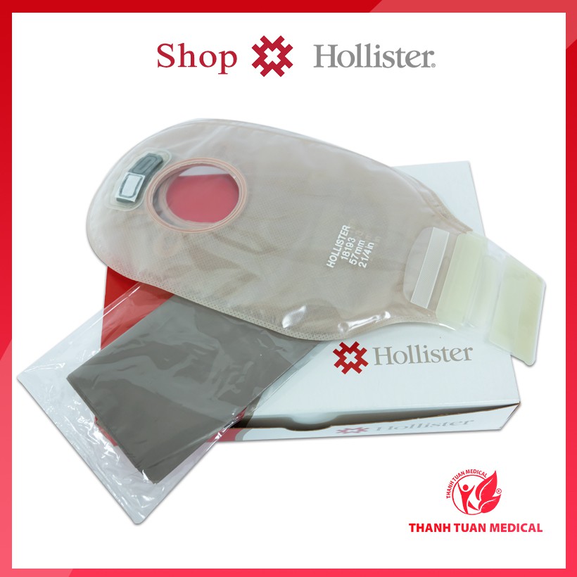 Túi hậu môn nhân tạo  2 mảnh có bộ lọc khí và khóa cuốn Hollister 18193/ 18194 | USA-Mỹ