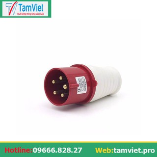 [SALE ĐẶC BIỆT] Phích cắm công nghiệp 3 pha 32A 5 chấu IP44