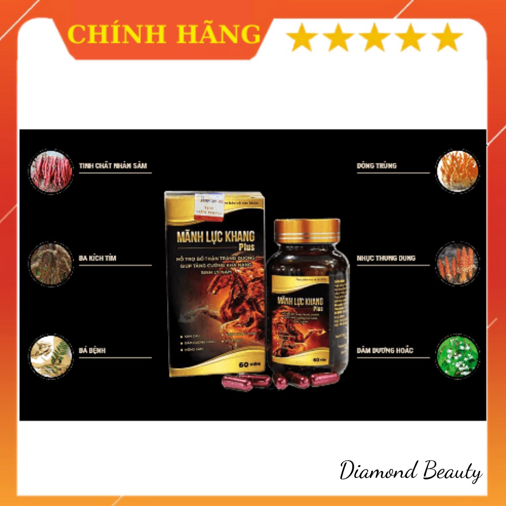 Mãnh Lực Khang- viên uống tăng cường sinh lý nam giới hộp 60 viên | BigBuy360 - bigbuy360.vn