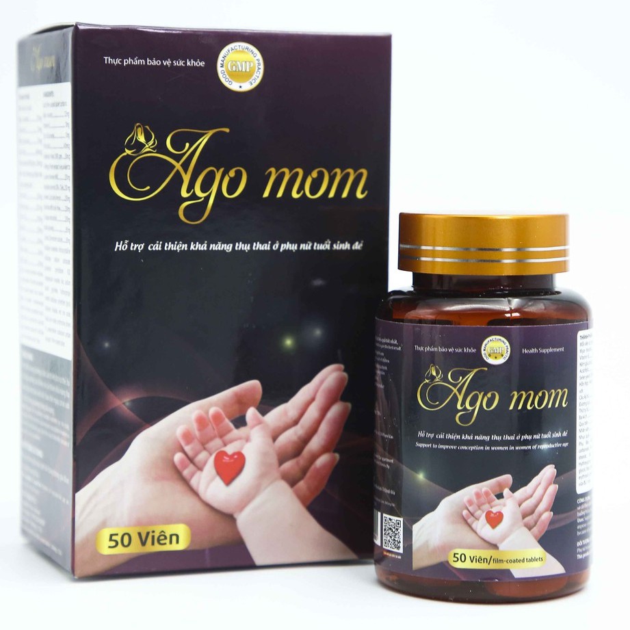 [CHÍNH HÃNG] Ago Mom - Hỗ trợ tăng khả năng thụ thai, giảm vô sinh hiếm muộn ở phụ nữ (50 viên)