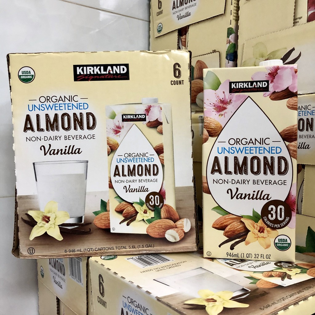 { SALE221 } ❤️ [Hàng Mỹ, Date 6/2021] Sữa Hạnh Nhân Organic Almond KHÔNG ĐƯỜNG Mỹ, Hộp Giấy 1 Lít ( Hàng NEW )