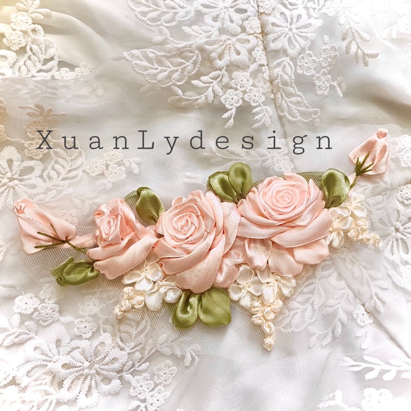 Hoa Thêu Ruy Băng Cao Cấp