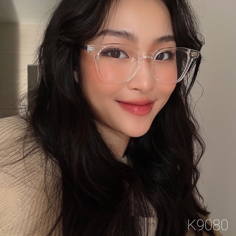 Gọng kính cận nam nữ KUBO lõi thép cao cấp 9080 chống ánh sáng xanh, UV400 Jolie eyewear
