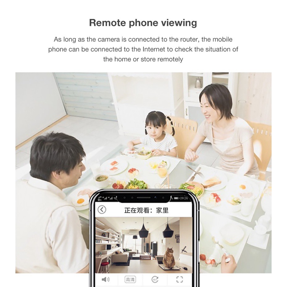 Camera Wifi IP Xiaomi Xiaovv Q8 1296P 2K Mijia APP Bản quốc tế xoay 360 độ
