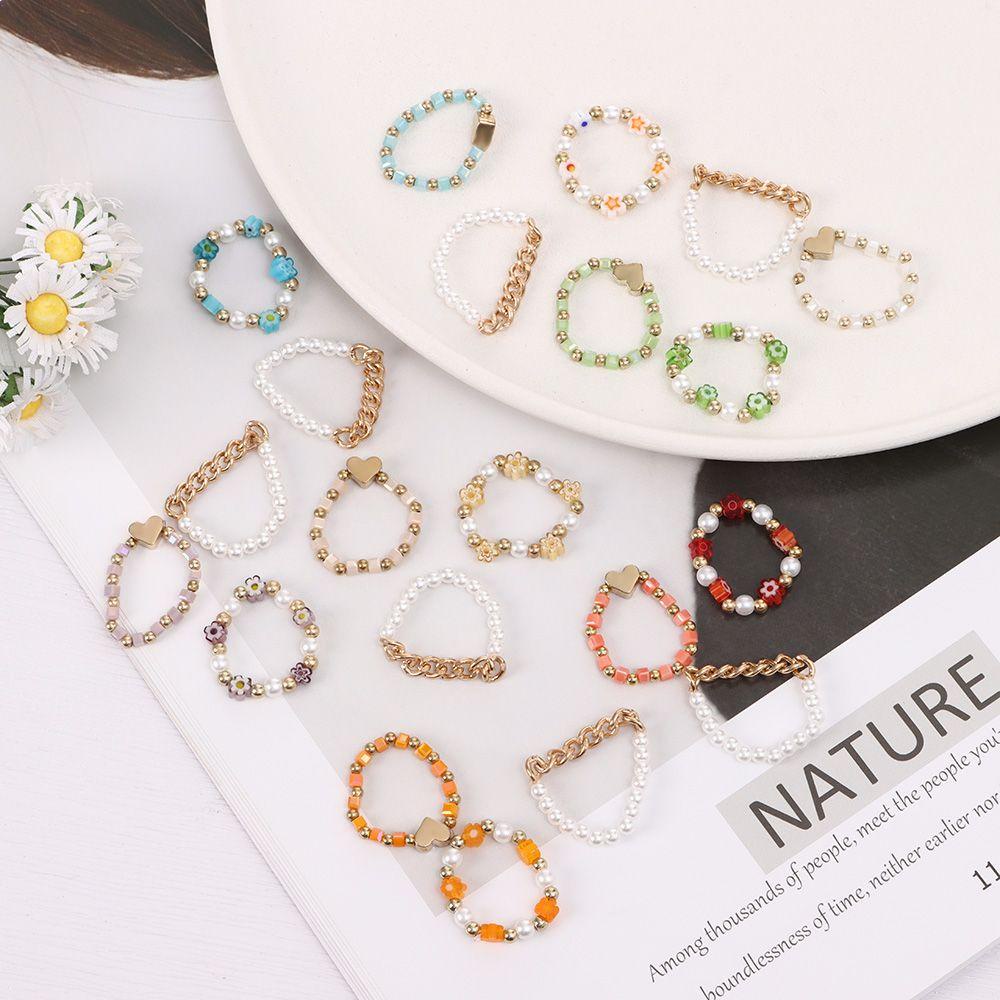 ROSE Bộ 3 Nhẫn Thời Trang Nhiều Màu Sắc Đầy Cá Tính