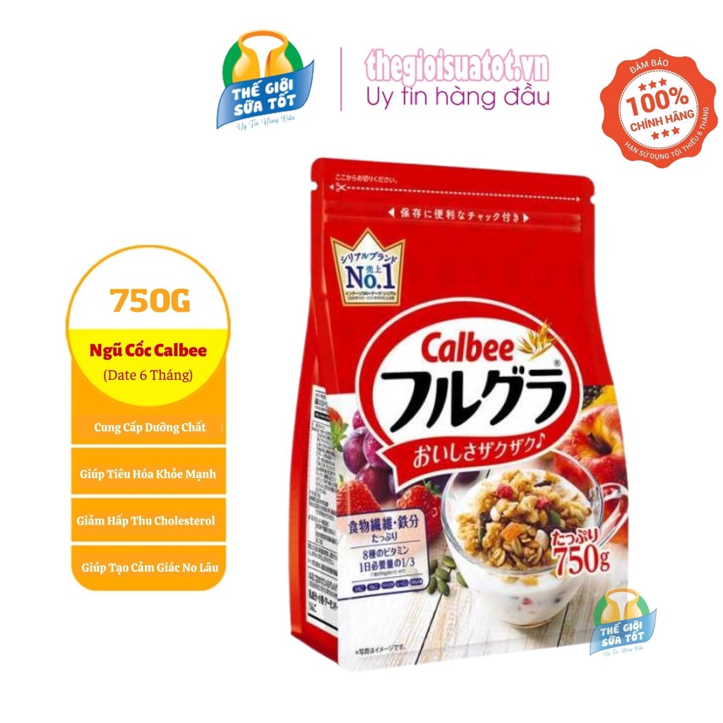 Ngũ Cốc Trái Cây Calbee Nhật Bản 750G - Ngũ Cốc Dinh Dưỡng Giảm Cân Hiệu Quả thegioisuatot