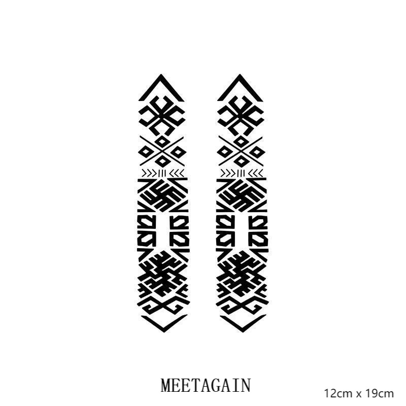 Hình xăm dán tạm thời chống thấm nước cao cấp 12cm x 19cm đến 15 ngày xl-023