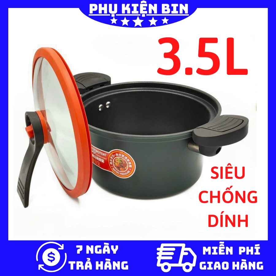 NỒI ÁP SUẤT ĐA NĂNG Mini chống dính phù hợp mọi gia đình dùng được mọi loại bếp.KIỂU MẪU HÀN QUỐC