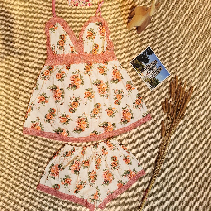 Bộ ngủ 2dây cotton thoải mái dễ thương đồ ngủ sexy dành cho nữ | BigBuy360 - bigbuy360.vn