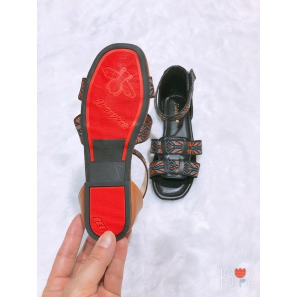 (Ảnh tự chụp)Giầy sandal thổ cẩm bé gái đi học đi chơi, hàng đại từ 30 đến 36