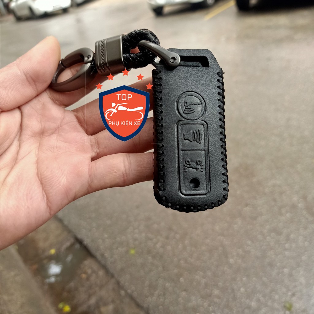 Ốp chìa khóa da smartkey Honda Sh Sh mode 3 nút bấm chất liệu da simily bền đẹp