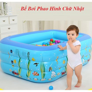 Bể bơi hình chữ nhật 3 tầng cao 1m3 dành cho bé yêu