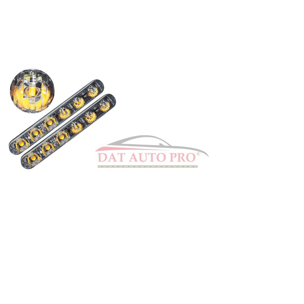 Bộ 2 Led daylight 6 LED sport có xinhan chạy đuổi nhau dùng cho oto.