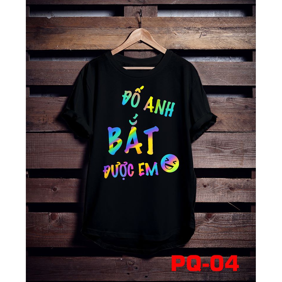 Áo phông phản quang bảy màu Đố anh bắt được em