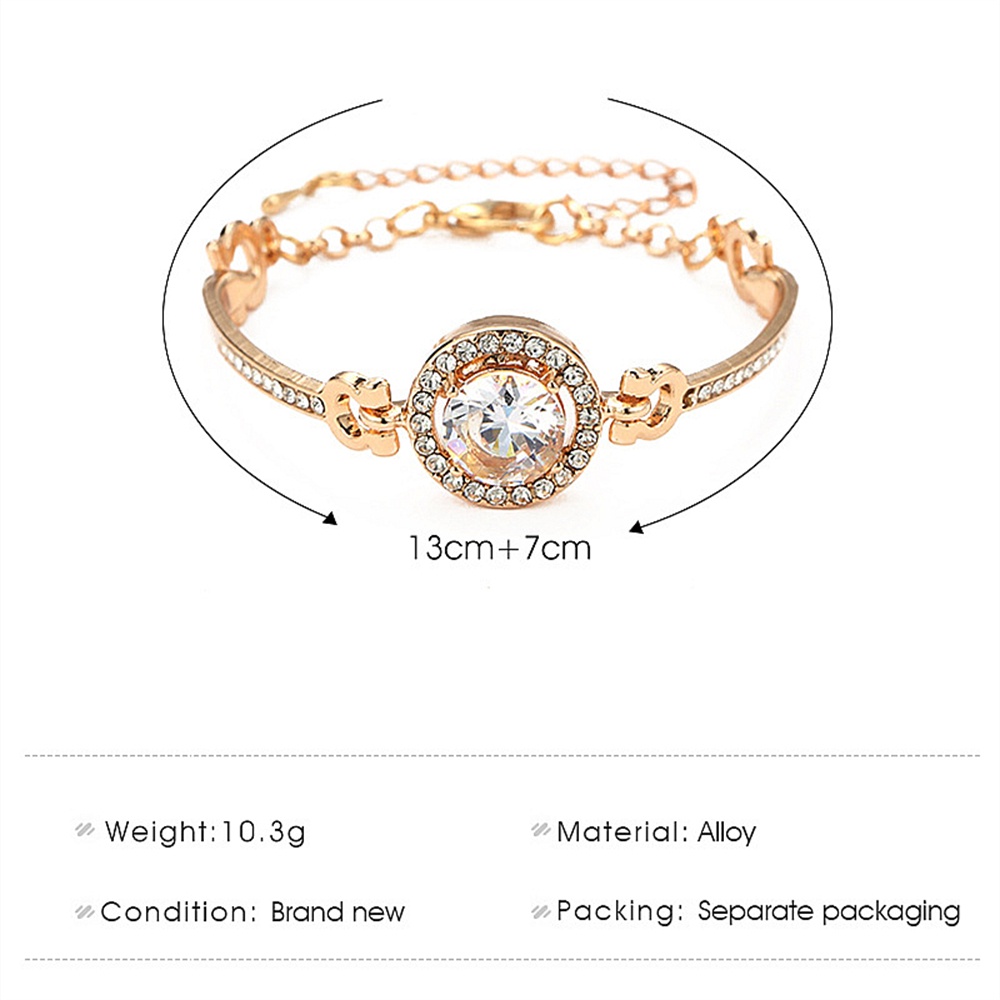 Vòng Tay Đính Đá Zircon Thời Trang Cho Nữ