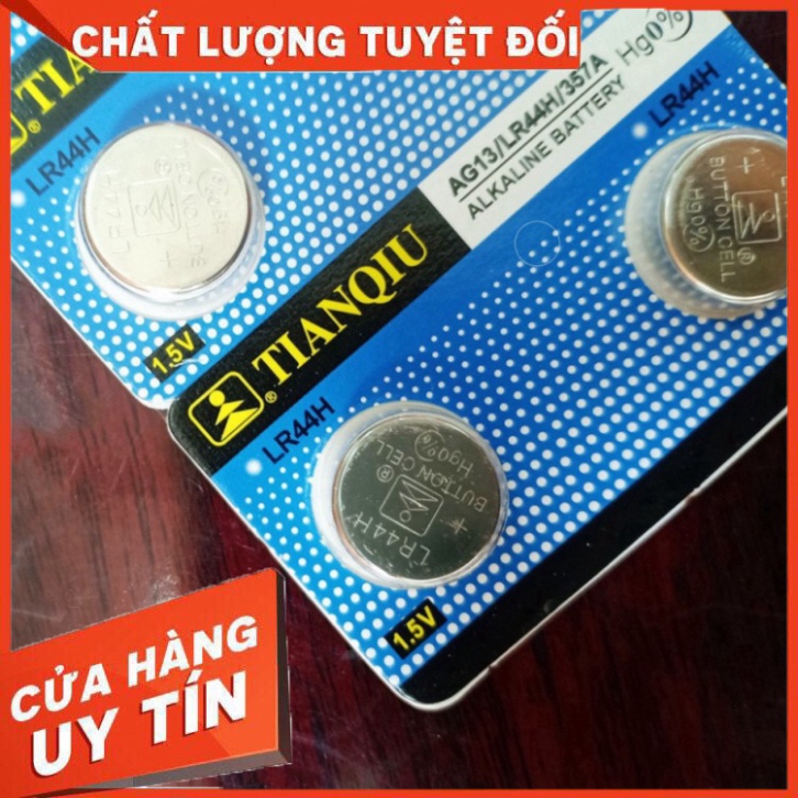 [LOẠI TỐT] Pin đồng hồ cúc áo AG10 LR1130, AG13 LR44 Vỉ 1 viên 1.5V Alkaline Tianqiu dùng cho nhiều thiết bị