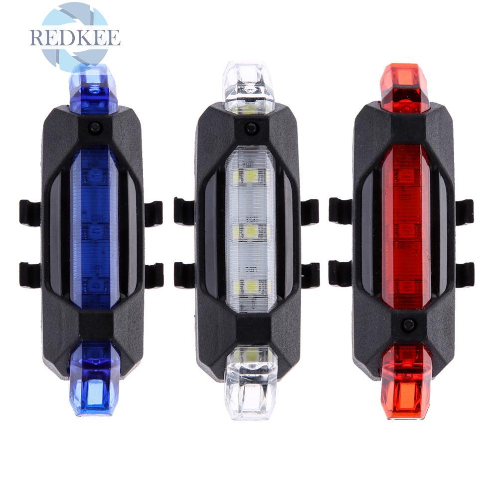 Đèn Led Cảnh Báo Gắn Đuôi Xe Đạp Sạc Usb Chống Thấm Nước