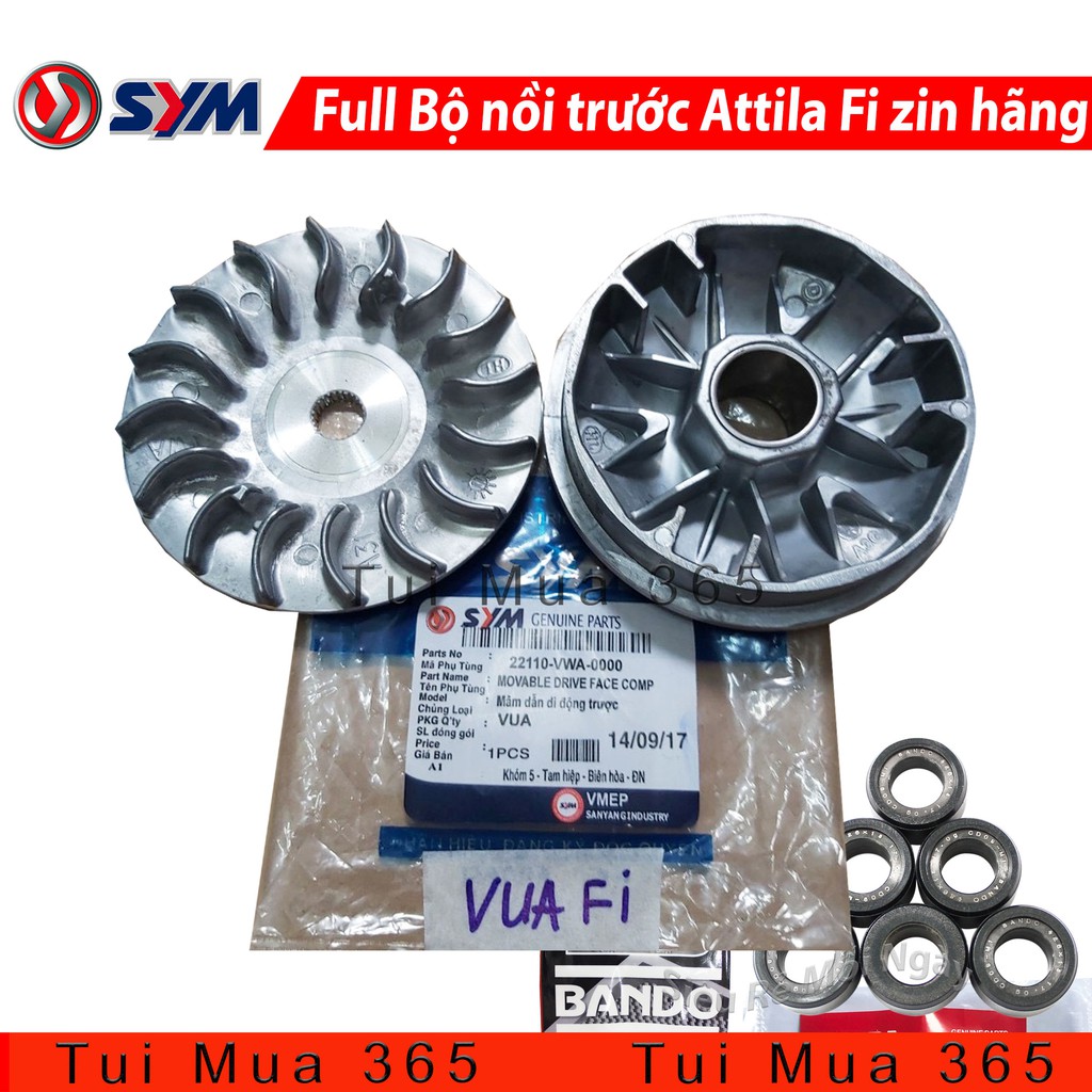 Full Bộ Nồi Trước SYM Attila Elizabeth Fi Zin Hãng