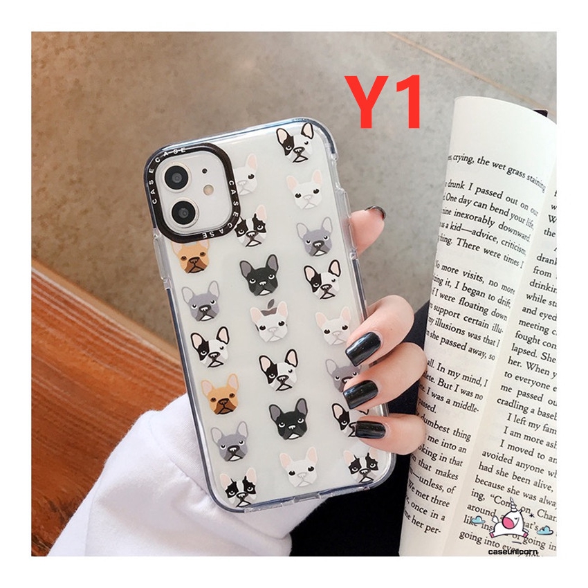 Ốp điện thoại TPU mềm họa tiết cún Bull hoạt hình cho iPhone 12 Pro Max iPhone 11 Pro Max 7plus 6 6s 7 8 Plus XR X XS MAX | BigBuy360 - bigbuy360.vn