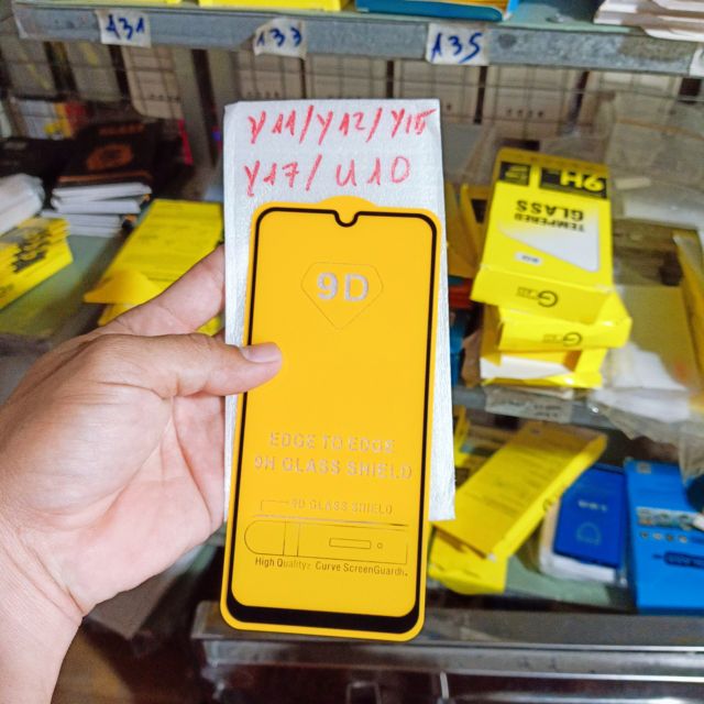 Kính cường lực full màn hình Y11/Y12/Y15/Y17/U10 dùng chung