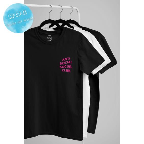 [Premium] Áo thun Unisex Anti Social Soical Club Bassic Hồng
