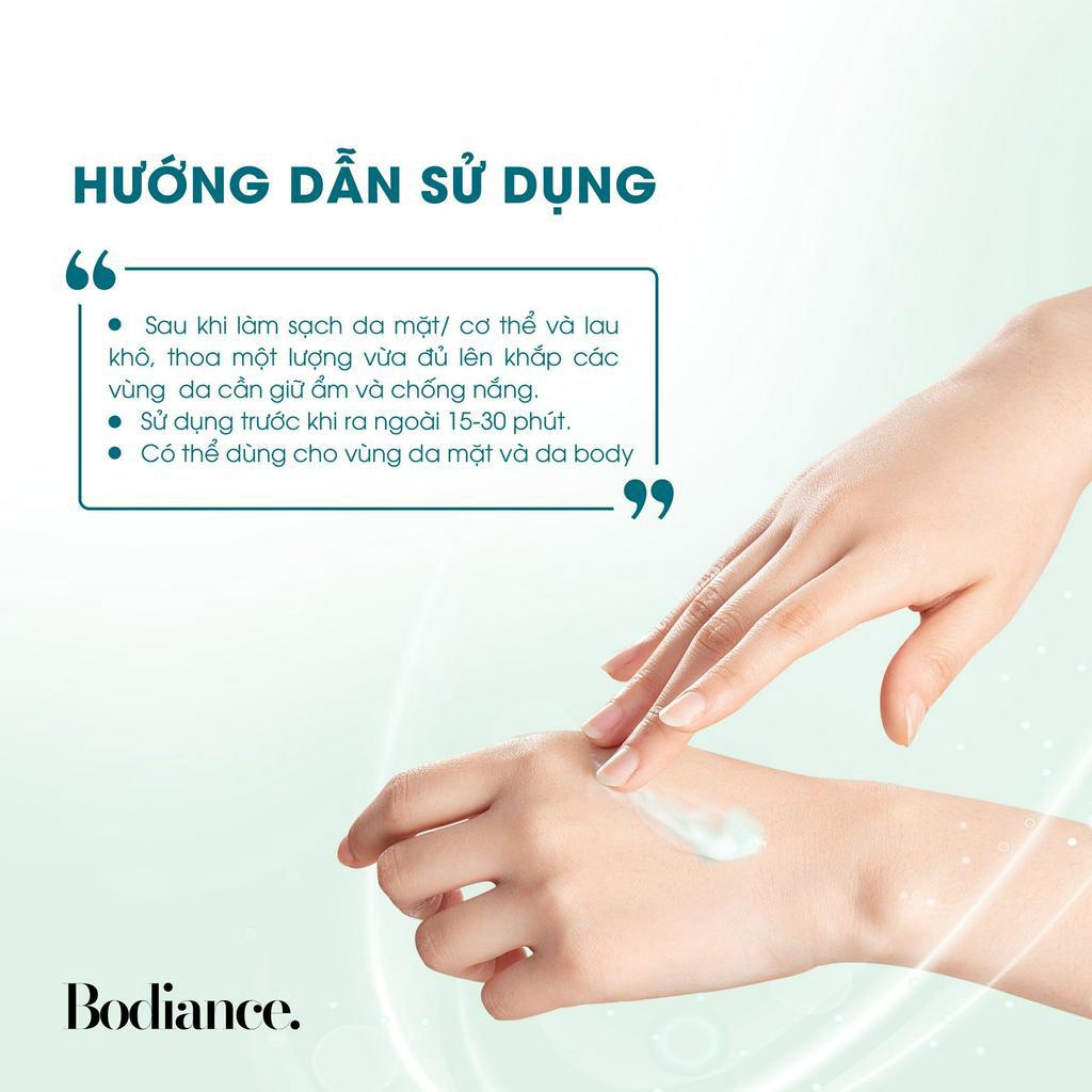 Kem Chống Nắng Face & Body Phổ Rộng SPF50+ PA++++ Bodiance Calming Sun Lotion - Làm Dịu, Cấp Ẩm, Bảo Vệ Toàn Thân