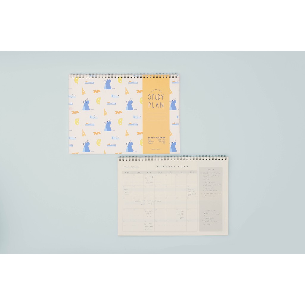 Set vở dot, planner, thước, bút Hide &amp; Seek - Mouse chuột