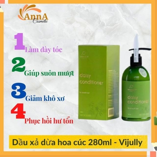 Dầu Xả Vijully Kích Thích Mọc Tóc Ngăn Rụng Tóc Phục Hồi Hư Tổn Khô Xơ Chẻ Ngọn_AnnA.GeniuneCosmetic Tặng Kẹp Tóc 19k