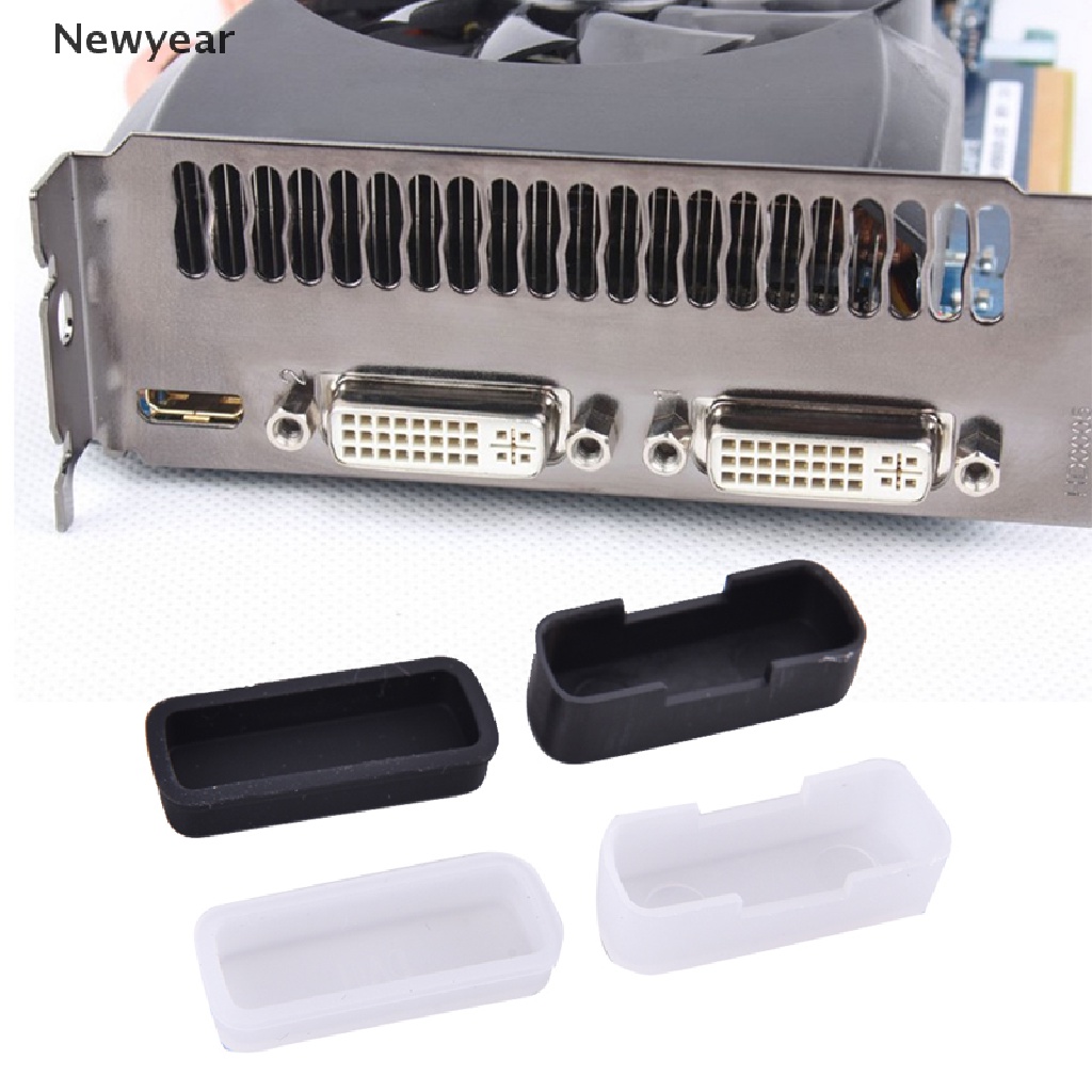 Bộ 5 Nắp Cao Su Bảo Vệ Chống Bụi Dành Cho Máy Tính DVI