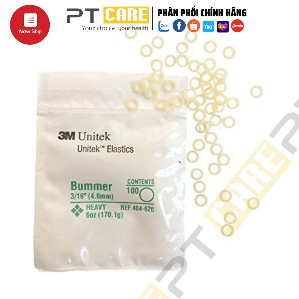 PT CARE | Thun Kéo Niềng Răng, Chun Liên Hàm Chỉnh Nha 3M Unitek Elastics 3.5oz 4oz 6oz