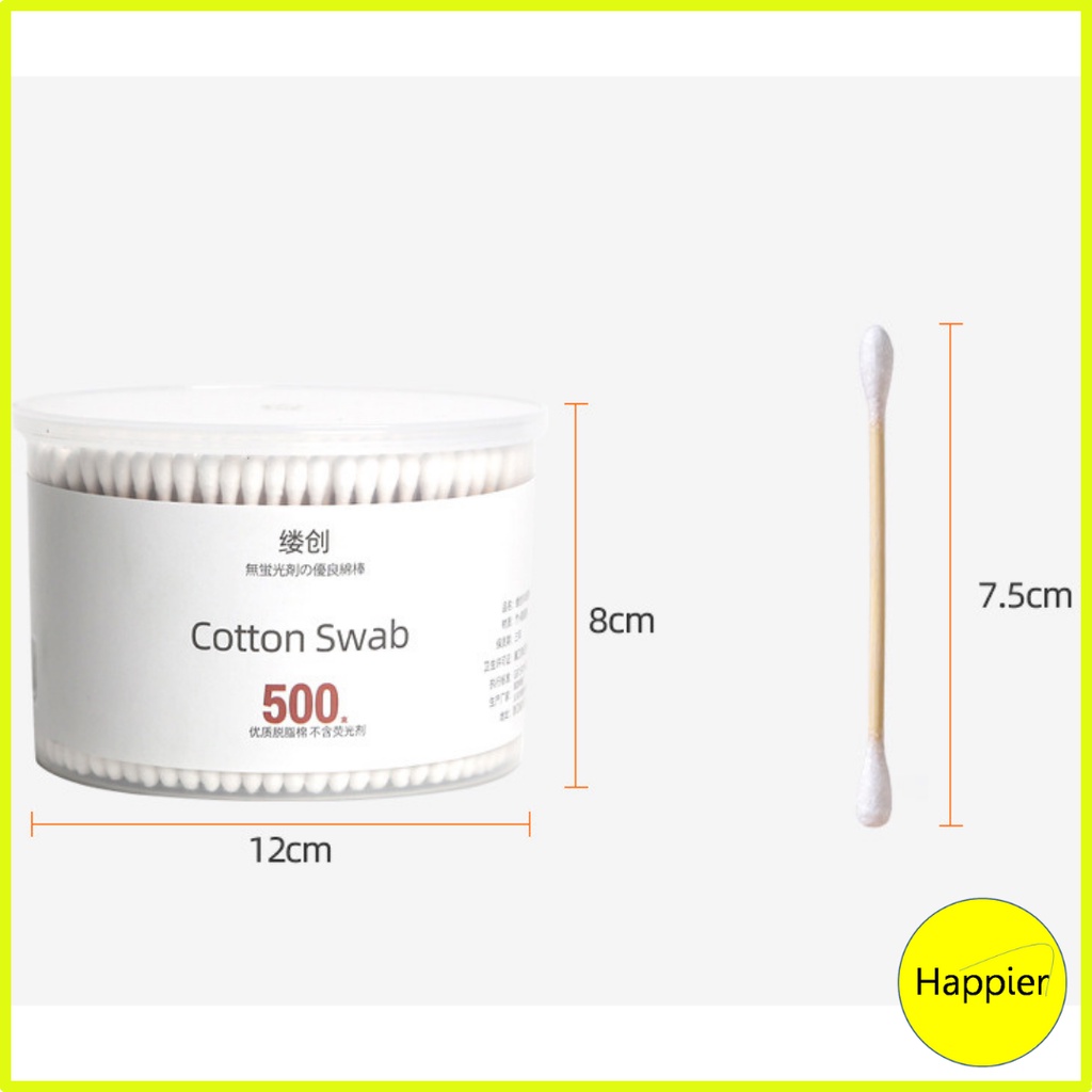 Tăm Bông Kháng Khuẩn Mềm Mại 500 Cây