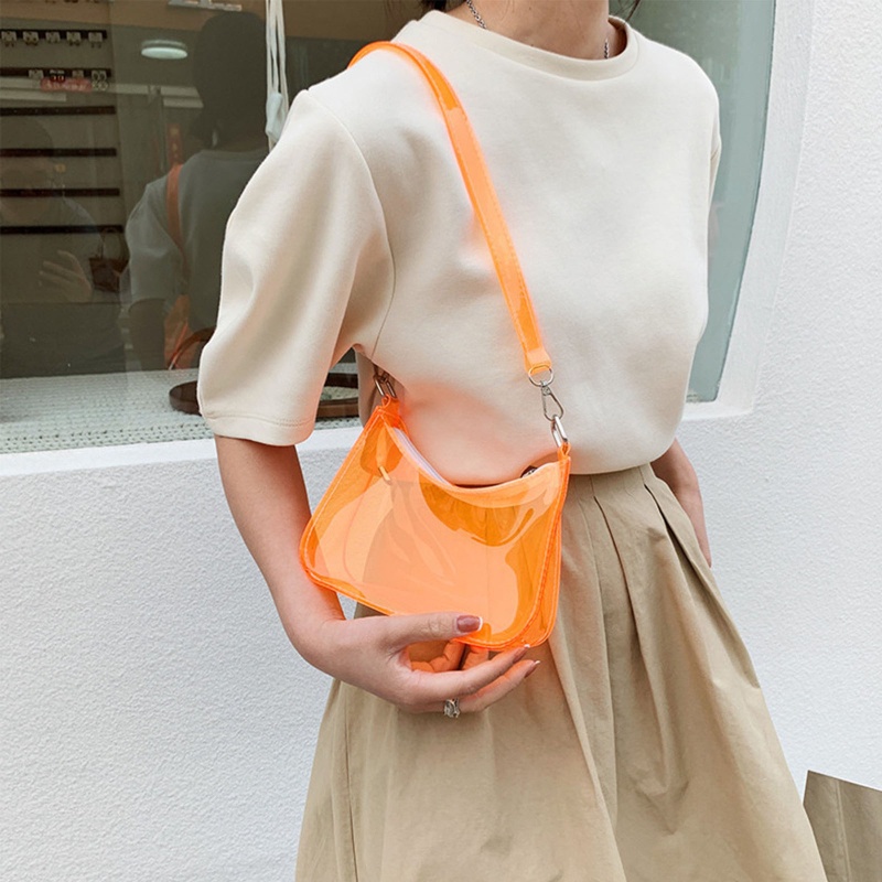 Túi Xách Đeo Dưới Cánh Tay Màu Trơn Thời Trang Cho Nữ