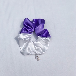 BUỘC TÓC CỘT TÓC SCRUNCHIES CHARM MẶT TRĂNG CHẤT LIỆU LỤA SANG CHẢNH