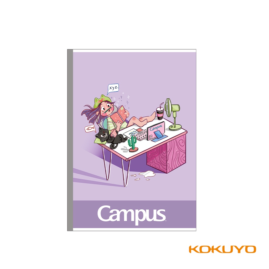 Tập Vở Kẻ Ngang Có Chấm Campus Cartoon B5 120 Trang Chính Hãng Cây Đầu To