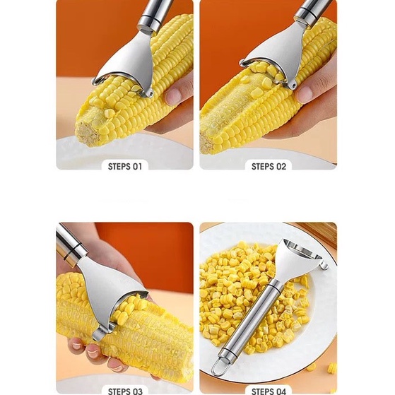 Dụng Cụ Tách Hạt Bắp Bằng Thép Không Gỉ 304 Tiện Lợi Dễ Sử Dụng